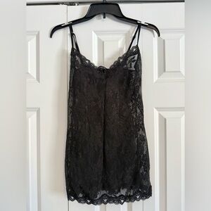 Victoria's Secret Black Lace Slip